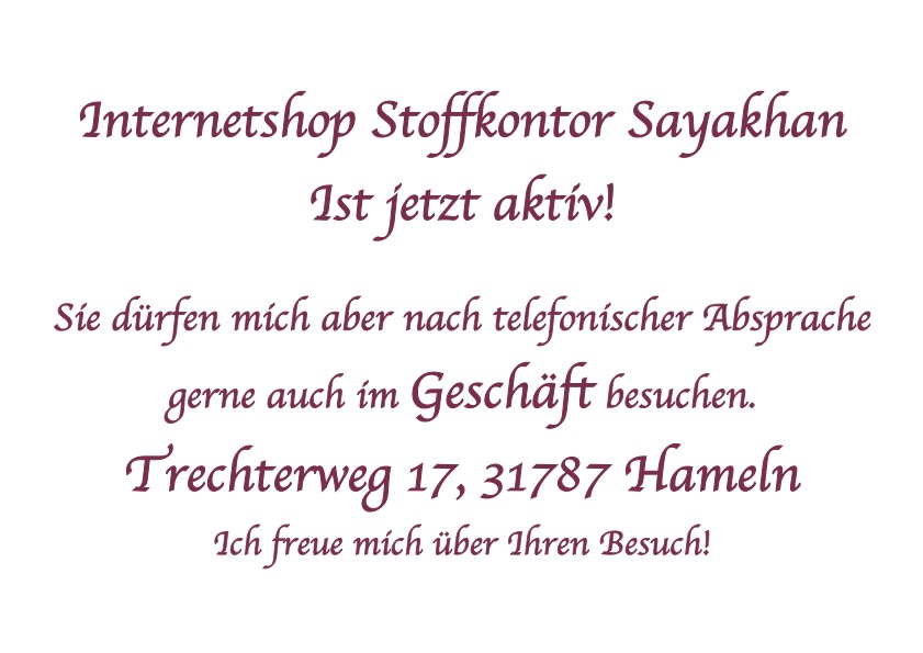 Online mit Geschäftsadresse